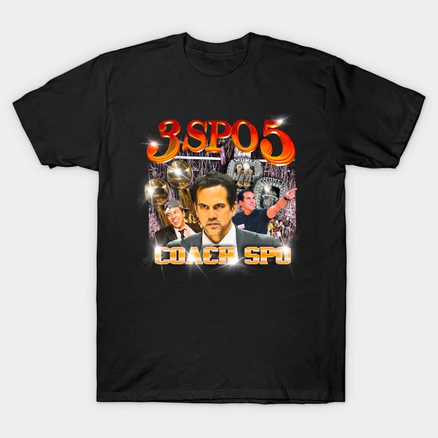 Miami Heat Coach SPO 3SPO5 T-Shirt by DrawnStyle